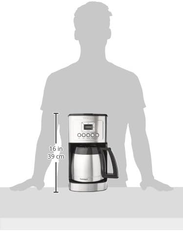 12-Cup Programmable Thermal Coffee Maker Stainless Steel Brew Strength Control Machine