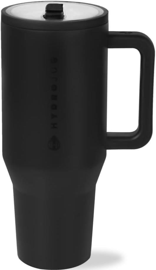 32oz Insulated Tumbler with Handle Straw Pink Sand Travel Drink Cup