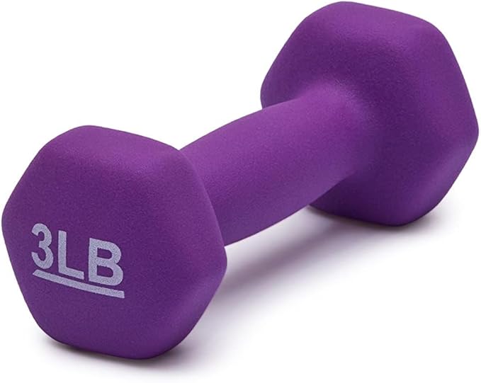 Basics Neoprene Dumbbell Hand Weights for Exercise Muscle Toning Fitness