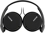 Wired On-Ear Stereo Headphones Lightweight Foldable Comfortable Black Audio Headset