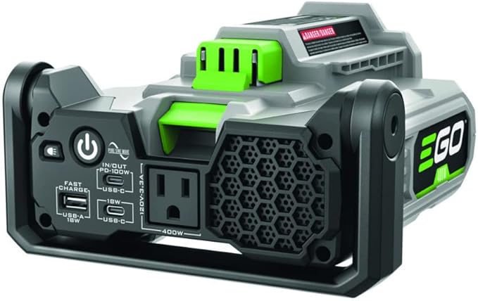 EGO POWER+ 400W Portable Power Inverter Quiet Generator Battery Compatible Outdoor
