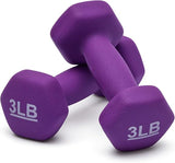 Basics Neoprene Dumbbell Hand Weights for Exercise Muscle Toning Fitness