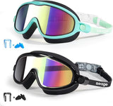 Seago Kids Swim Goggles 2-Pack Anti-Fog UV Protection Wide View Comfort