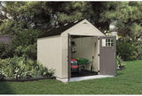 Suncast 8x10 Outdoor Resin Storage Shed Lockable Garden Tool Organizer Large