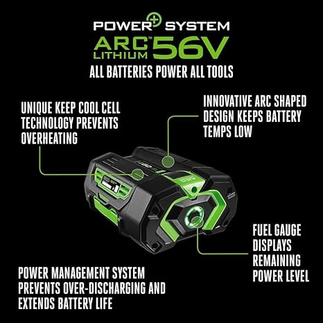 EGO POWER+ 56V 5.0Ah ARC Lithium Battery BA2800T High Performance Pack