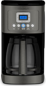 Programmable 14-Cup Coffee Maker Stainless Steel Glass Carafe Black Brewer Machine
