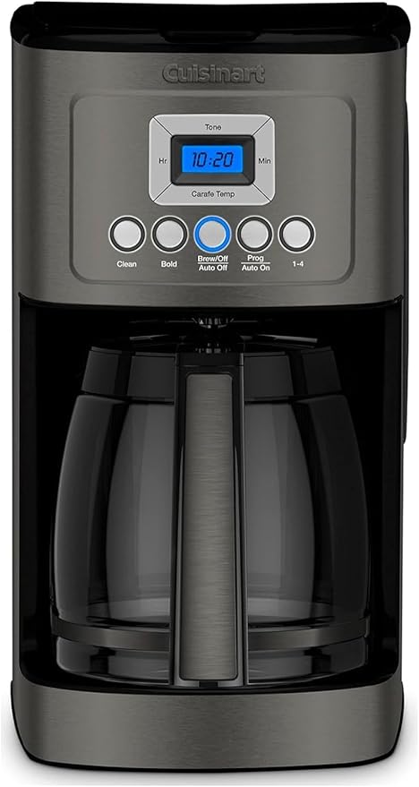Programmable 14-Cup Coffee Maker Stainless Steel Glass Carafe Black Brewer Machine