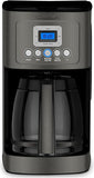 Programmable 14-Cup Coffee Maker Stainless Steel Glass Carafe Black Brewer Machine