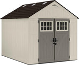 Suncast 8x10 Outdoor Resin Storage Shed Lockable Garden Tool Organizer Large
