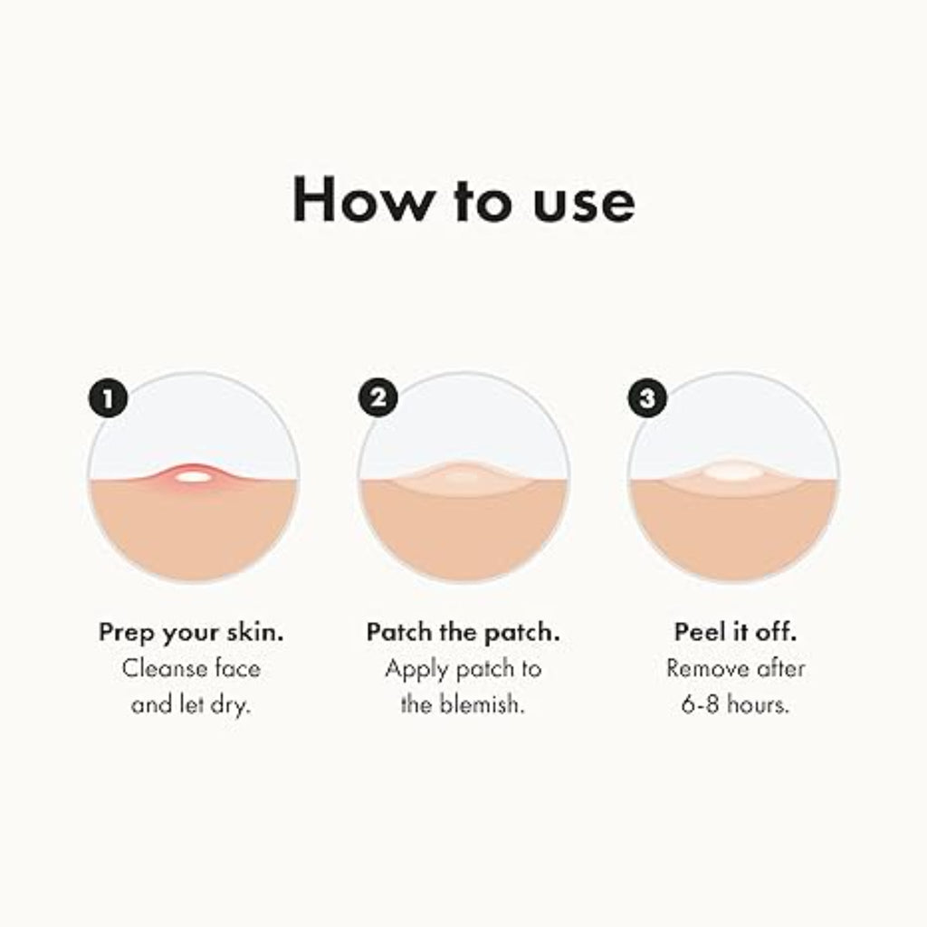 Hydrocolloid Acne Pimple Patches Overnight Spot Treatment Face Stickers 36 Count