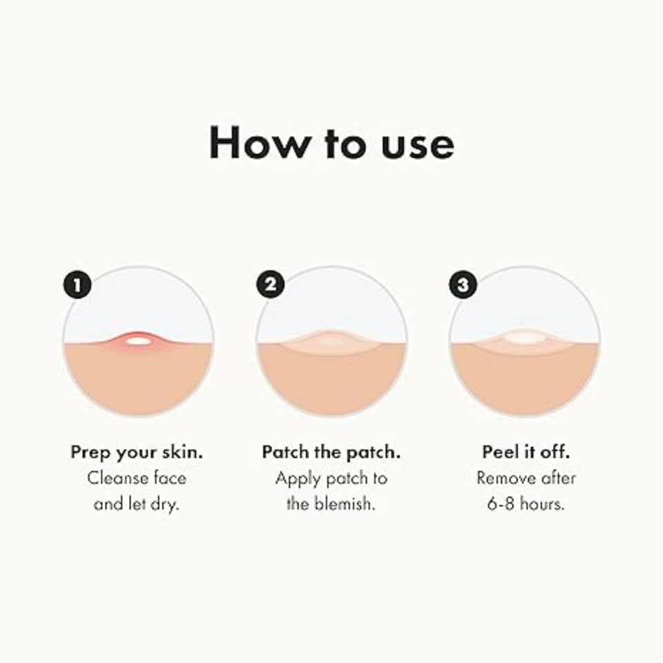 Hydrocolloid Acne Pimple Patches Overnight Spot Treatment Face Stickers 36 Count