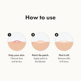 Hydrocolloid Acne Pimple Patches Overnight Spot Treatment Face Stickers 36 Count