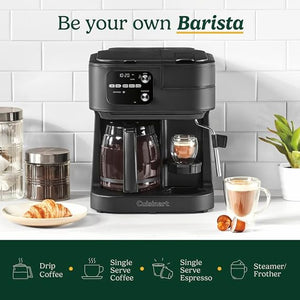 4-in-1 Coffee Maker Single Serve Pod Compatible Multi Brew Machine Black