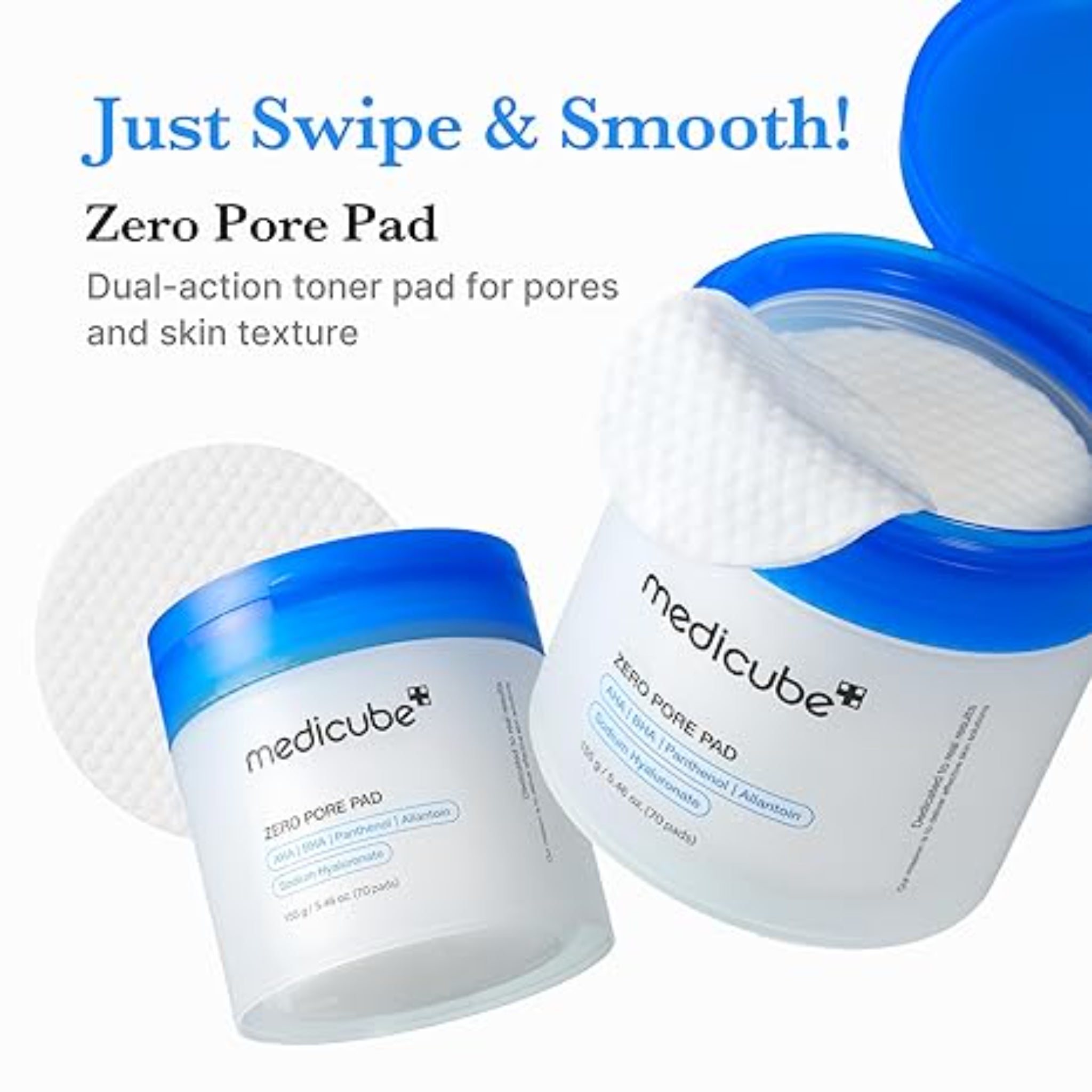 Dual Textured Facial Toner Pads AHA BHA Exfoliating Pore Care Treatment