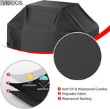 58 Inch Waterproof Outdoor BBQ Grill Cover UV Resistant Adjustable Drawstring Black