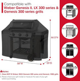 55 Inch Heavy Duty Waterproof Outdoor BBQ Grill Cover with Air Vents