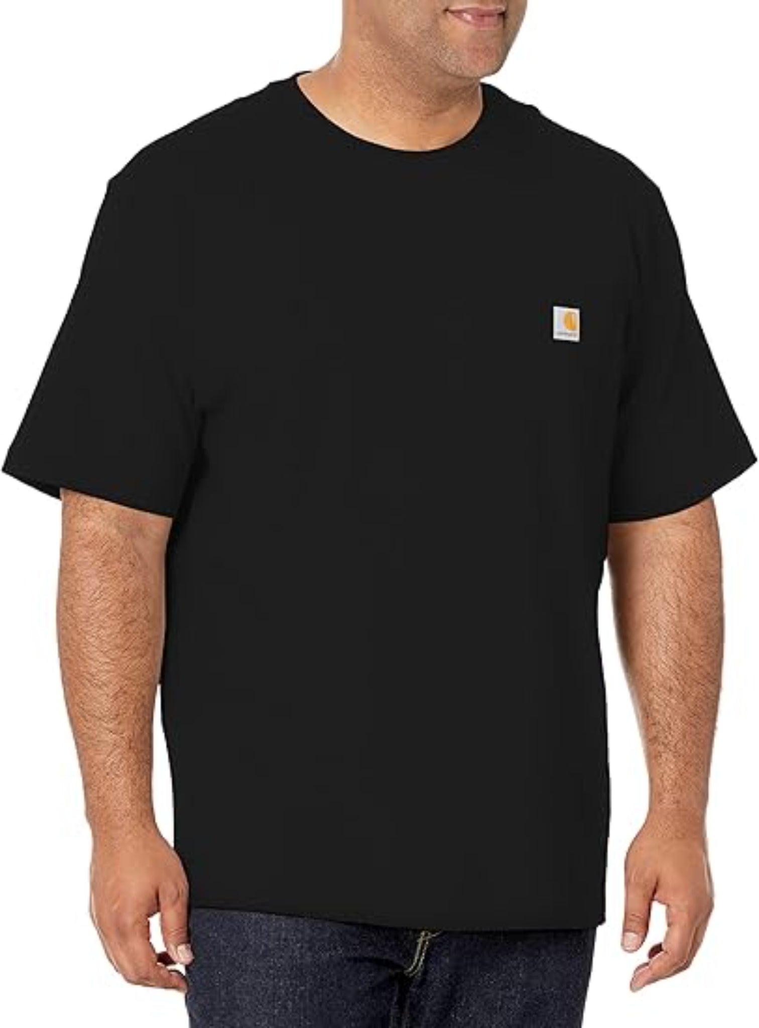 Men's Cotton Pocket T-Shirt Relaxed Fit Short Sleeve Casual Everyday Comfort