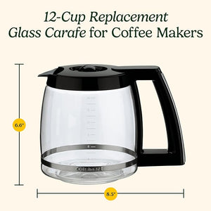 14-Cup Glass Coffee Maker Replacement Carafe Durable Heat Resistant Pot Container