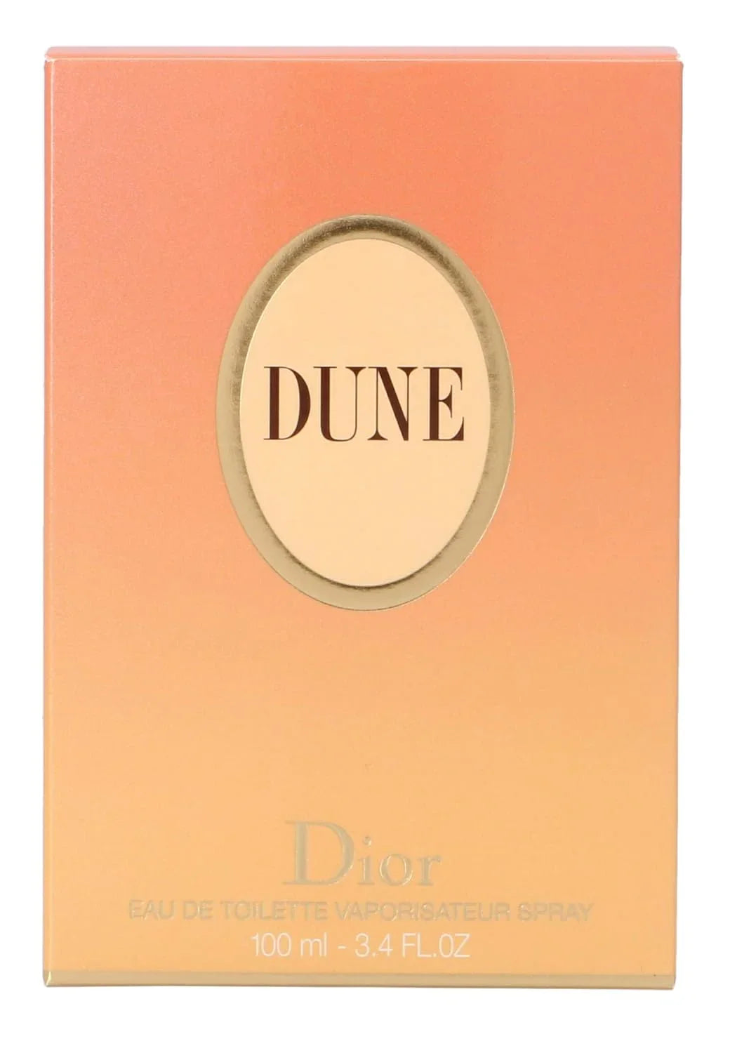 Dior Dune perfume packaging on a white background