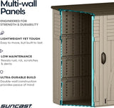 Suncast Outdoor Resin Storage Cabinet Weatherproof Vertical Garden Storage 54 Cubic Feet