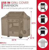 55 Inch Heavy Duty Waterproof Outdoor BBQ Grill Cover All Season Protection