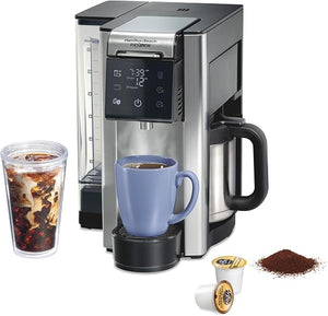 Single Serve Pod Coffee Maker Programmable Hot Water Dispenser Stainless Steel