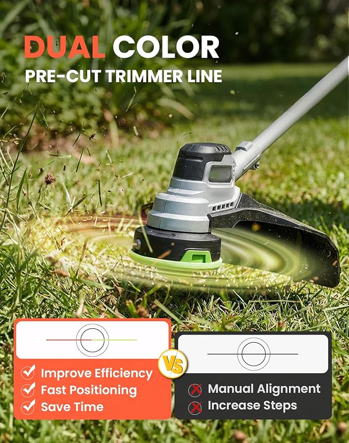 AL2420PD Twisted Trimmer Line Replacement 16-Pack Compatible EGO String Trimmers