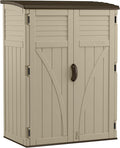 Suncast Outdoor Resin Storage Cabinet Weatherproof Vertical Garden Storage 54 Cubic Feet