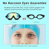 Seago Kids Swim Goggles 2-Pack Anti-Fog UV Protection Wide View Comfort