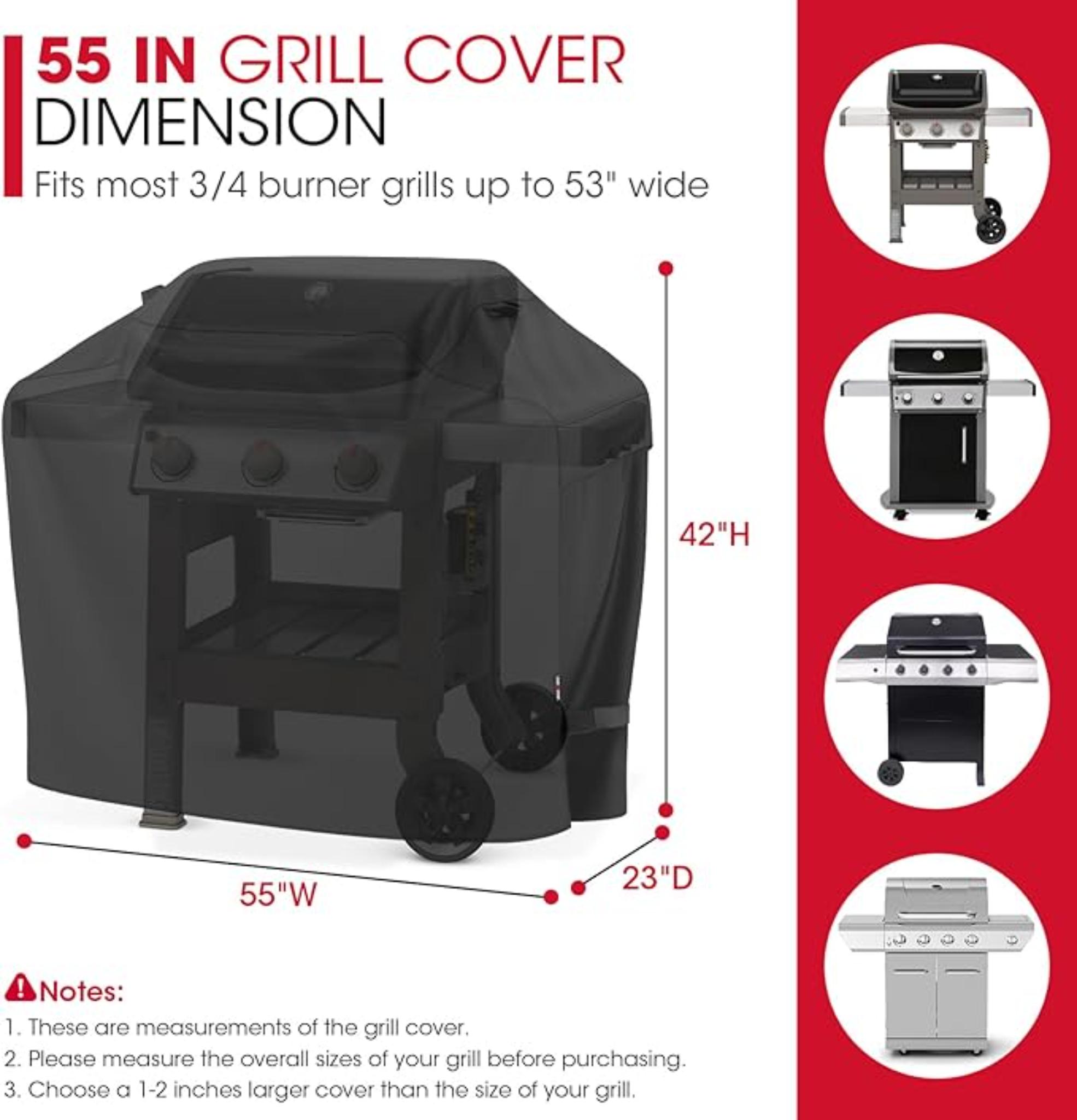 58 Inch Heavy Duty Waterproof Outdoor BBQ Grill Cover All Weather Protection