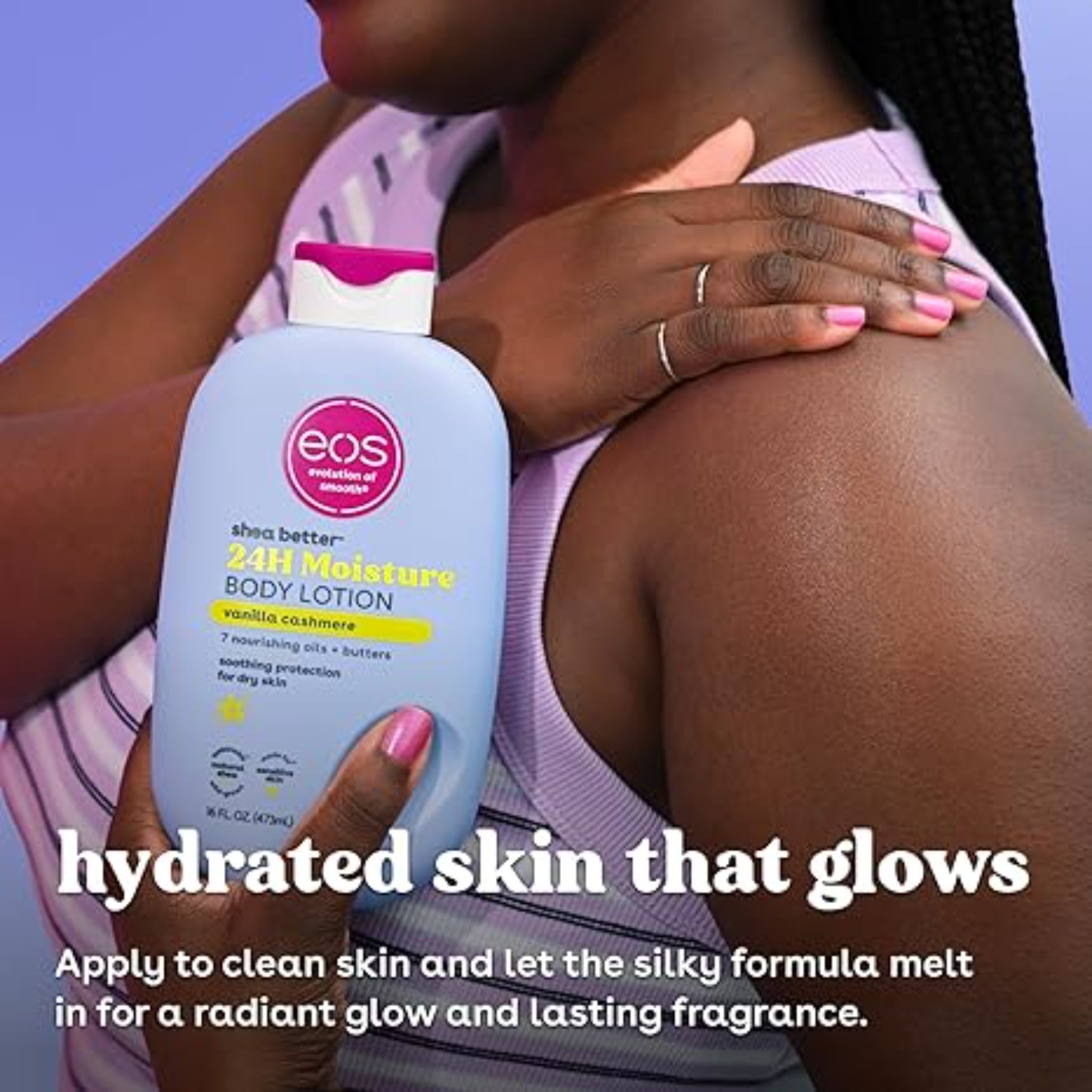 Vanilla Cashmere Body Lotion 24-Hour Moisture Lightweight Non-Greasy Shea Care