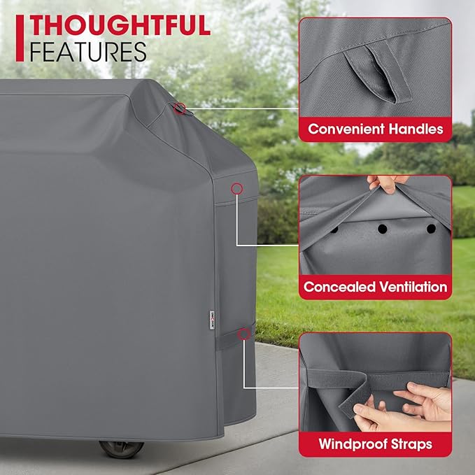 55 Inch Heavy Duty Waterproof Outdoor Gas Grill Cover All Weather Protection