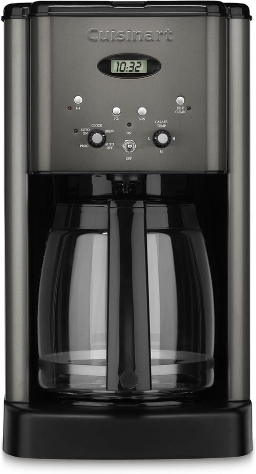 12-Cup Brew Central Coffee Maker Black Stainless Steel Programmable Brewer Machine