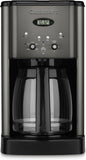 12-Cup Brew Central Coffee Maker Black Stainless Steel Programmable Brewer Machine