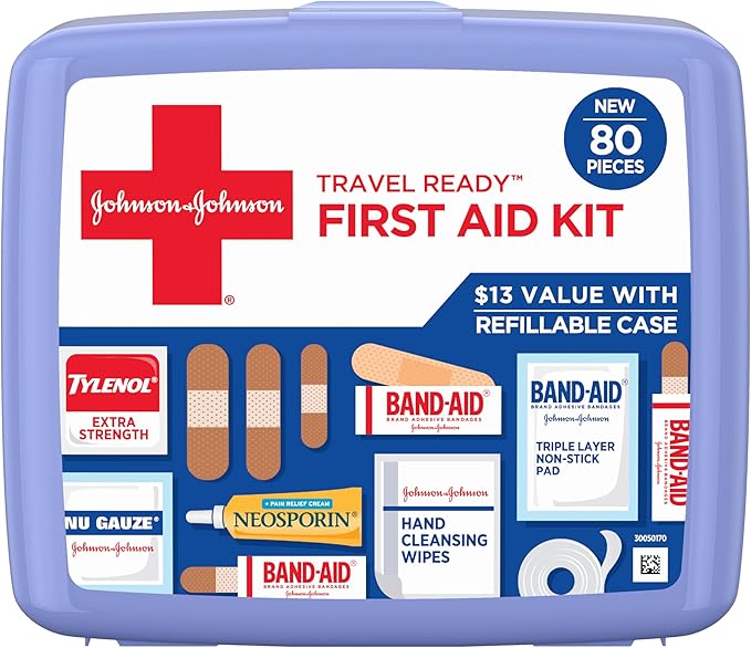 Portable Emergency First Aid Kit 80 Piece Travel Home Outdoor Essentials